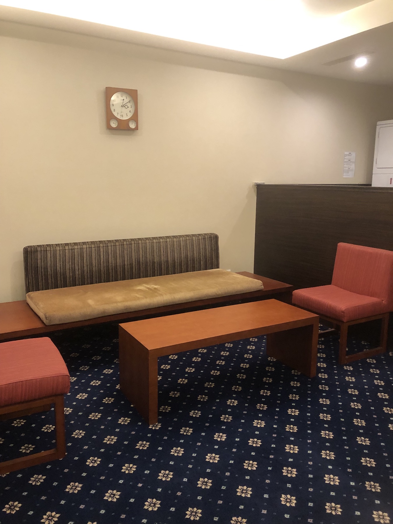 Laundry room and lounge at SOL Hotel Hsinchu