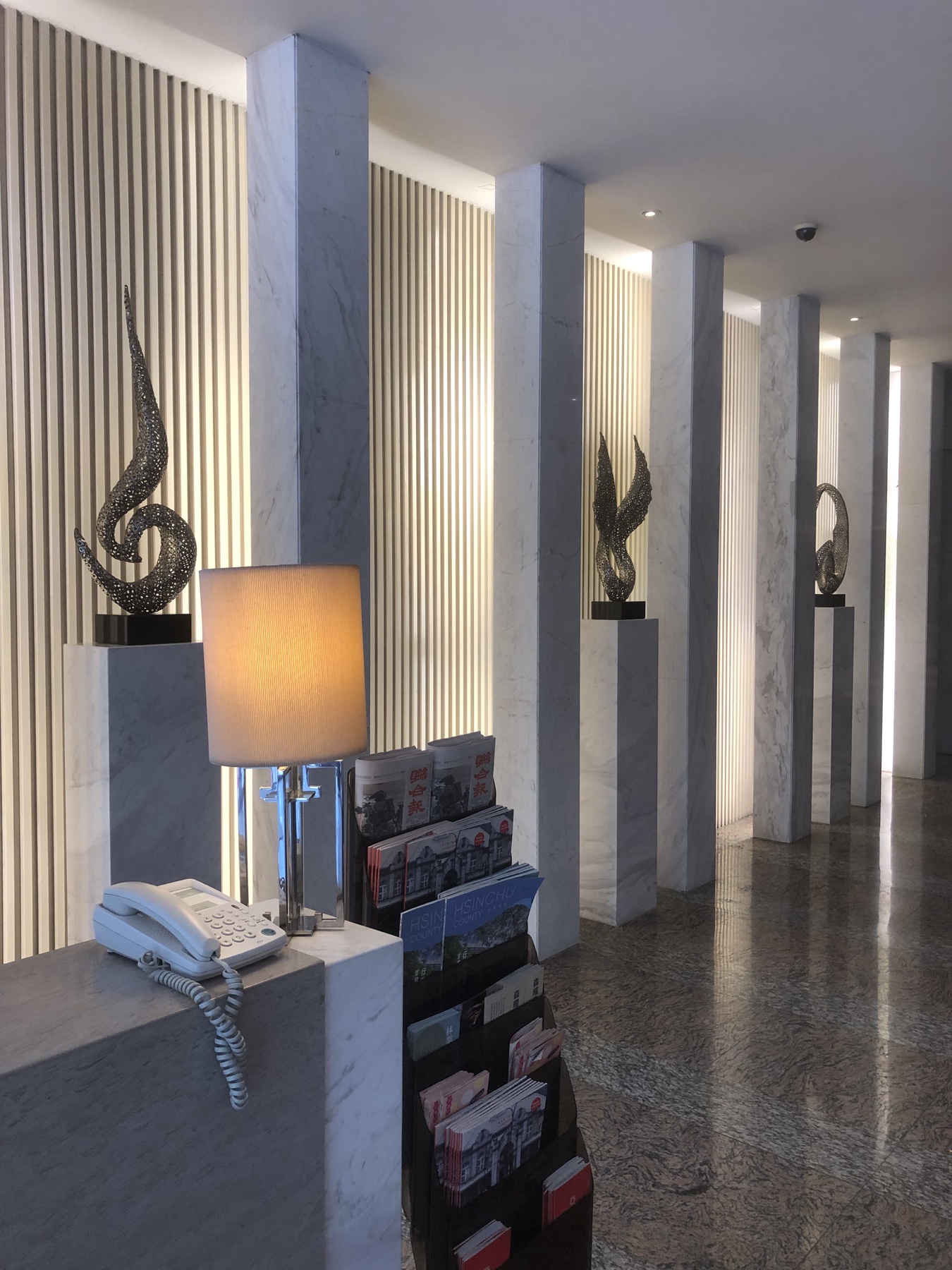 Art installations on different floors of SOL Hotel Hsinchu